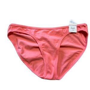 Jenni Womens Solid Bikini 100110131 Pink Stiletto XXL